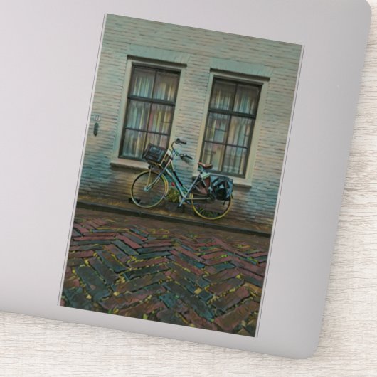Cool cyclist giften sticker (Detail)