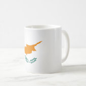 Cool Cyprus Flag Koffiemok (Voorkant rechts)