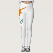 Cool Cyprus Flag Mode Leggings (Voorkant)