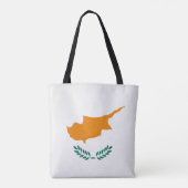 Cool Cyprus Flag Mode Tote Bag (Achterkant)
