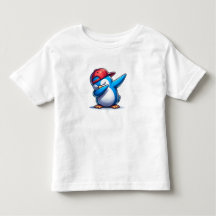 Cool Dab: Blue Penguin in een rood Pet