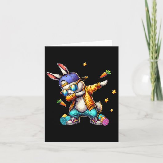 Cool Dab Bunny Easter Funny Kinder Peuter Boys Man Kaart (Voorkant)