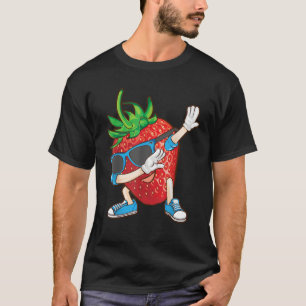 Cool Dabbing Aardbei Grappig Liefde Danser Zoet T-shirt
