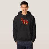 Cool Dabbing Crab Funny Dancer Zee Hoodie (Voorkant volledig)