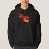 Cool Dabbing Crab Funny Dancer Zee Hoodie (Voorkant)