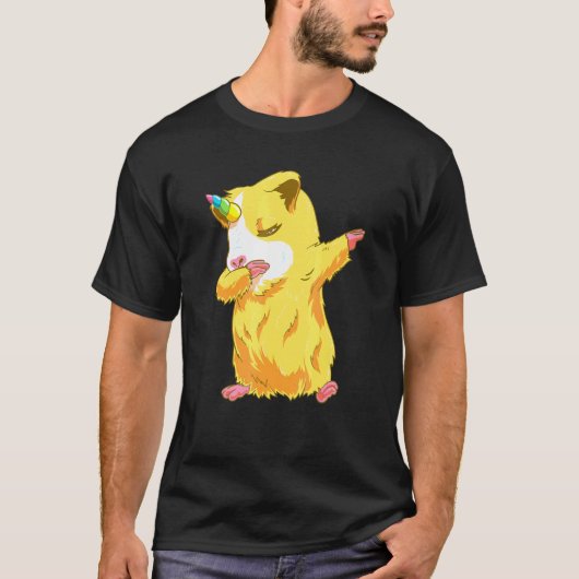Cool Dabbing Guinea Pig Unicorn T-shirt (Voorkant)