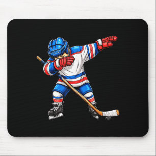 Cool Dabbing Hockey Speler Jongens Kinderen IJshoc Muismat