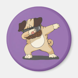 Cool Dabbing Pug met Zonnebril Magnet