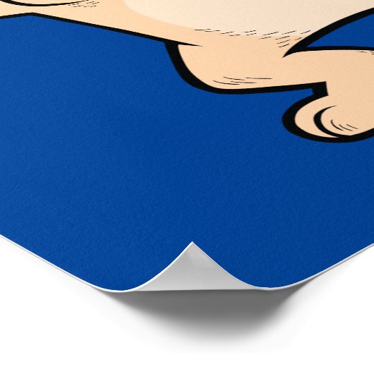 Cool Dabbing Pug Poster (Hoek)