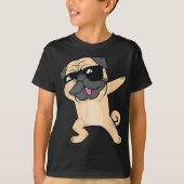 Cool Dabbing Pug Shirt - Funny Pug Dabbing Dance (Voorkant)