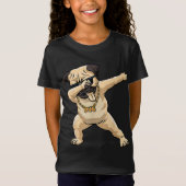 Cool Dabbing Pug Shirt - Funny Pug Dabbing Dance (Voorkant)