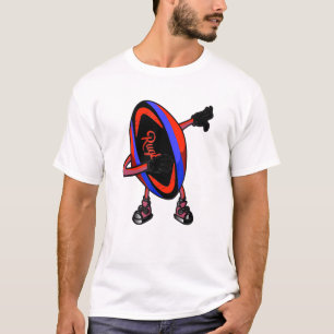 Cool Dabbing Rugby Ball Player Sport T-shirt