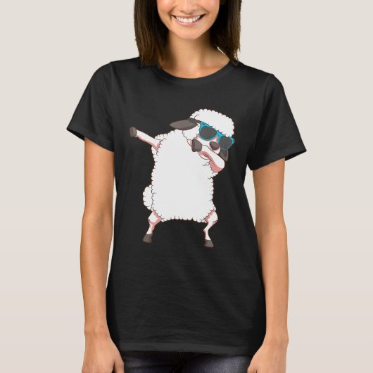 Cool Dabbing Schaap Grappige Boer Lamsdier Dancin T-shirt (Voorkant)