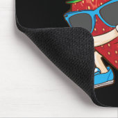 Cool Dabbing Strawberry Funny Love Dancer Sweet Fr Muismat (Hoek)