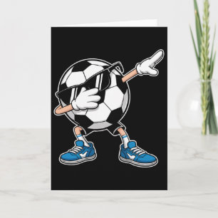 Cool Dabbing Voetbal Ll Met Zonnebril En Stijlvoll Kaart
