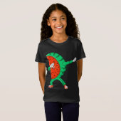 Cool Dabbing Watermeloen Grappig Fruit Dancing Ath T-shirt (Voorkant volledig)