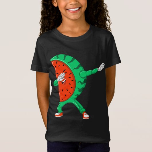 Cool Dabbing Watermeloen Grappig Fruit Dancing Ath T-shirt (Voorkant)