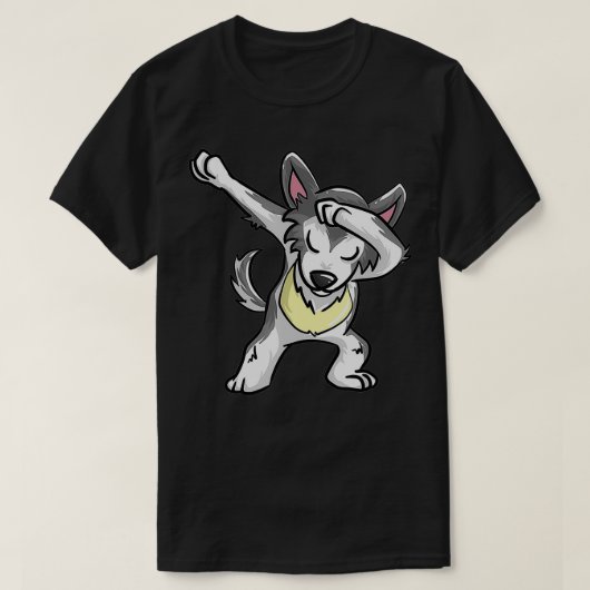 Cool Dabbing Wolf  Funny Hiphop Coyote Dog Dancing T-shirt (Design voorkant)