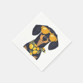 Cool Dachshund Dog Sunglasses Lemons Servet (Hoek)