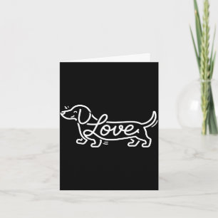 Cool dachshund ontwerp voor mannen vrouwen wiener kaart