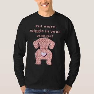 Cool Dachshund Wiener Dog Gekke Doxie Wiggle Pup T-shirt