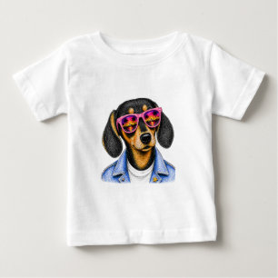 Cool Dachshund Zomer Zonsondergang Hond Design
