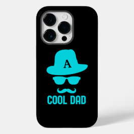 Cool Dad Best DAD Ever monogram initiaal grappig Case-Mate iPhone 14 Pro Hoesje