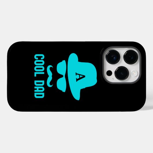 Cool Dad Best DAD Ever monogram initiaal grappig Case-Mate iPhone Case (Achterkant (horizontaal))