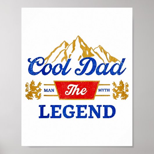 Cool Dad Bier De Legende Poster (Voorkant)