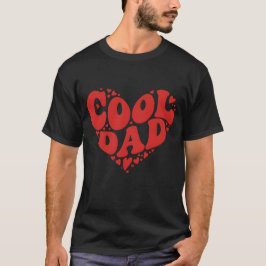Cool Dad – Bold Red Heart Vaderdag T-shirt