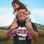 Cool Dad Comic Book Geïnspireerde illustratie T-shirt<br><div class="desc">Cool pap Comic Book Geïnspireerde illustratie. Deze leuke stripstijl heeft Cool in rood en pap in wit.</div>