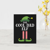Cool Dad Elf Matching Family Group kerstparty Kaart (Gele Bloem)