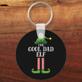 Cool Dad Elf Matching Family Group kerstparty Sleutelhanger (Voorkant)