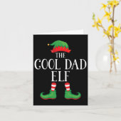 Cool Dad Elf Matching Group Xmas Funny Family Chri Kaart (Gele Bloem)