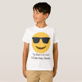Cool Dad Emoji Wearing Shades T-shirt (Voorkant volledig)