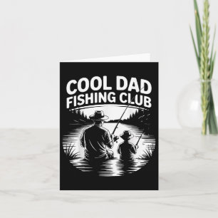 Cool Dad Fishing Club Vaderdag Meer Leven Tee  Kaart