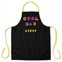 Cool Dad Fun Colorful Typography Name Black
