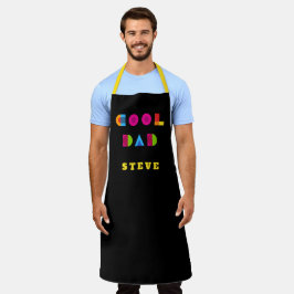 Cool Dad Fun Colorful Typography Name Black Schort