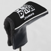 Cool Dad Funny Black and White Typography Golfheadcover (3/4 voorkant)