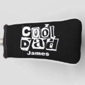Cool Dad Funny Black and White Typography Golfheadcover (Voorkant)