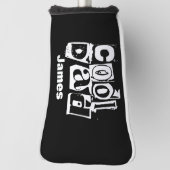 Cool Dad Funny Black and White Typography Golfheadcover (Draai 90)
