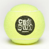Cool Dad Funny Black and White Typography Tennisballen (Voorkant)