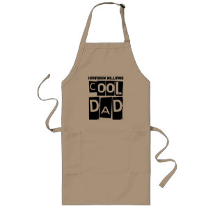 Cool Dad Funny Typography Naam of tekst toevoegen Lang Schort