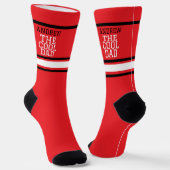 Cool Dad gepersonaliseerd rood Sokken (Gebogen)