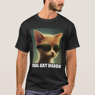 COOL DAD GINGER CAT W/ SUNGLASSEN T-SHIRTS T-SHIRT