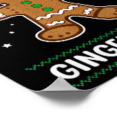 Cool Dad Gingerbread Man Cookie Family Christmas P Poster (Hoek)