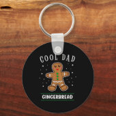 Cool Dad Gingerbread Man Cookie Family Christmas P Sleutelhanger (Voorkant)