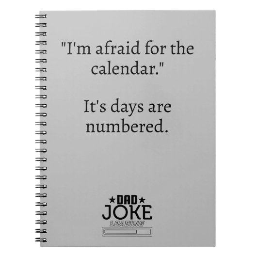 Cool Dad Joke Design Notitieboek (Voorkant)