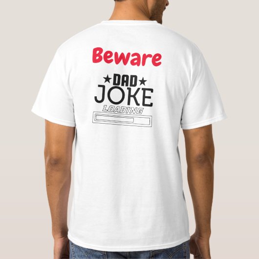 Cool Dad Joke Design T-shirt (Achterkant)