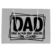 Cool Dad man mytheeklegende Groot Cadeauzakje (Achterkant)